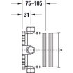 Duravitinbouwdeel bluebox 1/216.4x10.5cmgeen voorsluiter SW527827