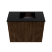 Mondiaz JOYA 50cm meuble de toilette - couleur Walnut - Vasque FAYE position Droite Sans trou de robinet couleur Urban SW1421365