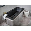Xenz Society Duobad - 170x75x53 - afvoer Midden - acryl - ebony SW102907