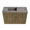 Mondiaz JOYA-DLUX 60cm toiletmeubel - kleur Dusk - Wastafel FAYE positie Links 1 kraangat kleur Sombra. SW1426125