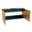 Mondiaz JOYA 90cm meuble de toilette - couleur Chêne - Vasque FAYE position Milieu 1 trou de robinet couleur Urban SW1421207