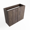 Mondiaz FOWY fonteinonderkast - 60x22x50cm - 2 deuren - push to open - softclose - Dark Brown SW1016787