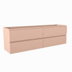 Mondiaz Hay Meuble sous vasque - 160x40x50cm - 4 tiroirs - softclose - 1 découpe gauche - Rosee SW1016097