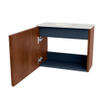 Mondiaz JOYA-DLUX Meuble de toilette 50cm - couleur Ruby - Lavabo FAYE position Gauche Sans trou de robinet couleur Ostra. SW1423760