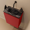MONDIAZ TURE-DLUX Meuble toilette - 40cm - Fire - EDEN - vasque Lava - position centrale - sans trou de robinet SW1103828