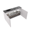 MONDIAZ TURE-DLUX meuble de toilette 100cm Cale. EDEN lavabo Lava position gauche. Avec 1 trou de robinet. SW1103687