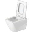 Duravit Viu WC suspendu sans rebord compact à chasse profonde 37x48cm avec fixation dissimulée blanc SW297127