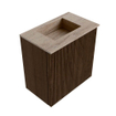 Mondiaz JOYA-DLUX Meuble de toilette 40cm - couleur Walnut - Vasque FAYE position Milieu Sans trou de robinet couleur Saba SW1424627