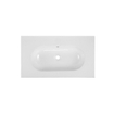 Saniclass Chaci Wastafel - 80x46x14cm - zonder kraangaten - keramiek - wit SW1234848