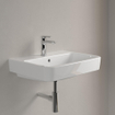 Villeroy & Boch O.novo lavabo - dessous meulé 60x46cm - avec 1 trou de robinet blanc SW448440