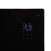 Eurom Alutherm Panneau infrarouge - 67.1x43.8cm - IP24 - 800watt - wifi - mural - vertical - métal/verre noir mat SW999849