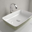 Villeroy & boch artis lavabo 58x13cm rectangle sans trop-plein céramique vert sauge brillant SW701222