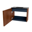 Mondiaz JOYA-DLUX Meuble de toilette 50cm - couleur Ruby - Lavabo FAYE position Gauche 1 trou de robinet couleur Lava. SW1423604