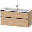 Duravit D-neo Meuble sous vasque 121x46.2x62.5cm 2 tiroirs Chêne naturel mat SW640839