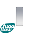 FugaFlow Eccelente Arredo Rectangle spiegel badkamerspiegel - 140x50cm - rechthoek - afgerond - frame - mat zwart SW1123629