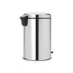 Brabantia NewIcon Pedaalemmer - 20 liter - kunststof binnenemmer - brilliant steel SW1117466