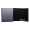 BRAUER Impress Deluxe Armoire de toilette 120x70x15cm 2 portes pivotantes MFC Sunlit SW370058