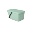 Brabantia Sort & Go Afvalemmer - 20 liter - stapelbaar - hengsel - jade green SW1117381