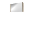 Proline spiegelkast xcellent avec double portes en miroir, 2 portes 100x14x60cm chêne brut SW350529