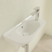 Villeroy & Boch O.novo Lave-mains 50x25cm trou de robinet gauche avec trop-plein Plus blanc SW225059