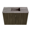 Mondiaz JOYA-DLUX 60cm toiletmeubel - kleur Shadow - Wastafel FAYE positie Midden 1 kraangat kleur Oza. SW1425033
