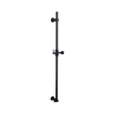 Fortifura Nebbio Ensemble de douche pluie - robinet encastré - élément encastré - barre de douche - flexible de douche lisse - douchette bâton - bras de plafond 20cm - douche de tête 30cm - noir mat SW1447104