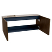 Mondiaz JOYA-DLUX 100cm meuble de salle de bains - couleur Walnut - Vasque FAYE position Gauche 1 trou de robinet couleur Arena. SW1424336