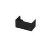 INK Wastafelonderkast - 80x45x37.6cm - 1 lade - push to open - met recht opdekfront - MDF lak - Mat zwart SW439296