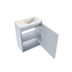 MONDIAZ TURE-DLUX Meuble de toilettes 40 cm Clay. EDEN lavabo Frappe position droite. Avec 1 trou de robinet. SW1102748