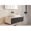 Hansgrohe Metropol afbouwdeel wandkraan met voorsprong uitloop 22.5cm brushed black chroom SW490354