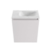 MONDIAZ TURE-DLUX Meuble toilette - 40cm - Cale - EDEN - vasque Opalo - position droite - 1 trou de robinet SW1104184