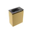 MONDIAZ TURE-DLUX Meuble toilette - 40cm - Oro - EDEN - vasque Lava - position gauche - 1 trou de robinet SW1103921