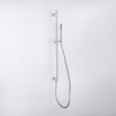 FugaFlow Eccelente Accessoire Barre de douche coulissante avec coude mural intégré - 90cm - Acier inoxydable brossé PVD (Acier inoxydable) SW1468834