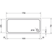 Duravit D Code douchebak 170x75x8.5cm acryl rechthoekig wit 0295850