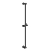 IVY Bond Ensemble de douche pluie - encastrable - symétrie - 2 robinets d'arrêt - bras mural 40 cm - pomme de douche medium 20 cm - barre curseur avec sortie - flexible de douche 150 cm - douchette stick - Chrome noir PVD SW1034663