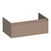 BRAUER Hope wastafelonderkast - 80x30x45.5cm - 1 softclose lade greeploos - 1 sifon uitsparing - mat mokka SW1198855