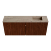 Mondiaz JOYA-DLUX 100cm toiletmeubel - kleur Ruby - Wastafel FAYE positie Rechts Zonder kraangat kleur Arena. SW1425280