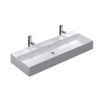 Thebalux lavabo modèle Cube 1x cuve 2x trou de robinet SW766501