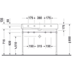 Duravit Vero lavabo rectifié avec 2 trous de robinet avec trop-plein 100x47cm incl. fixation blanc 0290118