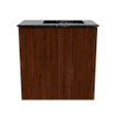 Mondiaz JOYA-DLUX 40cm toiletmeubel - kleur Ruby - Wastafel FAYE positie Rechts 1 kraangat kleur Lava. SW1423598