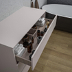 Saniclass Chaci Plus Badkamermeubelset - 100x46x86cm - topblad - zonder kraangat - 3 lades - mat cotton (beige) SW1182414