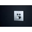 AXOR Showerselect carré plan de couverture thermostatique avec robinet d'arrêt pour 2 voies chrome GA34498