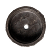 Wiesbaden Raw vasque à poser ronde martelée 40x12 cm pierre dure adoucie SW110884