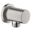 GROHE Rainshower Smartactive Ensemble de douche de tête Apparente - douche de tête carrée 31cm - douchette carrée - bras de plafond - boîtier d'encastrement - Supersteel brossé SW762049