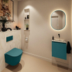 MONDIAZ TURE-DLUX Meuble toilette - 40cm - Smag - EDEN - vasque Ostra - position droite - sans trou de robinet SW1105095