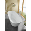 Villeroy & Boch Theano Baignoire duo ovale 175x80x48cm sans pieds Quaryl Blanc mat SW453778