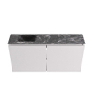 MONDIAZ TURE-DLUX meuble de toilettes 100 cm Cale. EDEN lavabo Lava position gauche. Sans trou de robinet. SW1103725