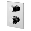 Paffoni Light mitigeur douche encastré chrome avec plaque murale chrome SW115608