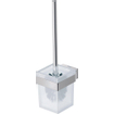 Duravit Karree ensemble balai WC avec verre mat modèle mural chrome SW55122