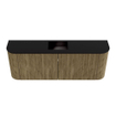 Mondiaz JOYA 113.2cm toiletmeubel - ronding links en rechts kleur Dusk - Wastafel FAYE positie Midden 1 kraangat kleur Urban. SW1421689